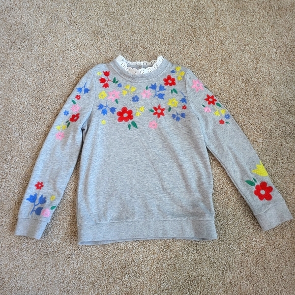 ❤️EUC❤️ BODEN GIRLS EMBROIDERED SWEATSHIRT - Picture 11 of 11
